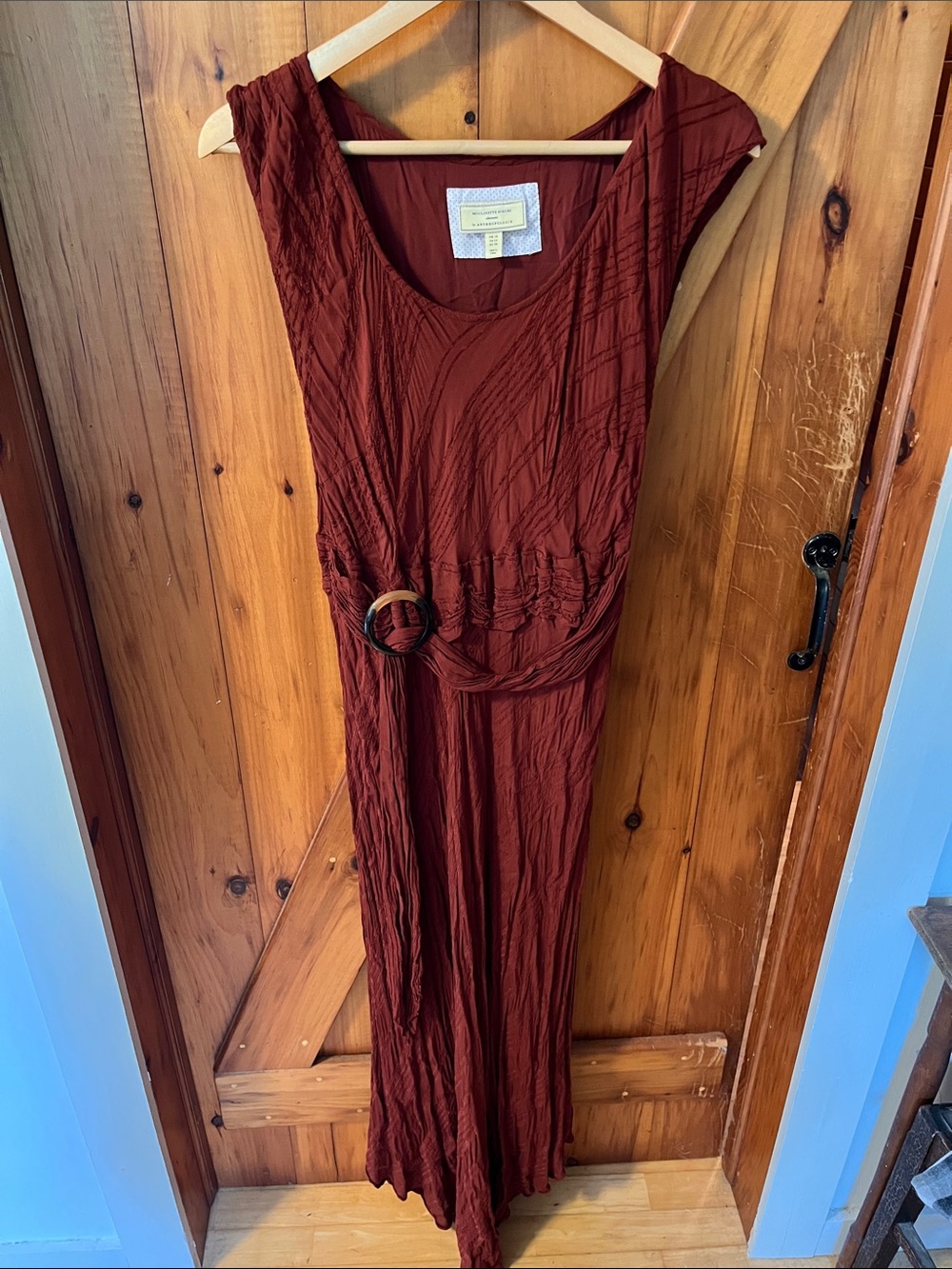 Moulinette Soeurs by Anthropologie Maroon Sleeveless Dress- size 14